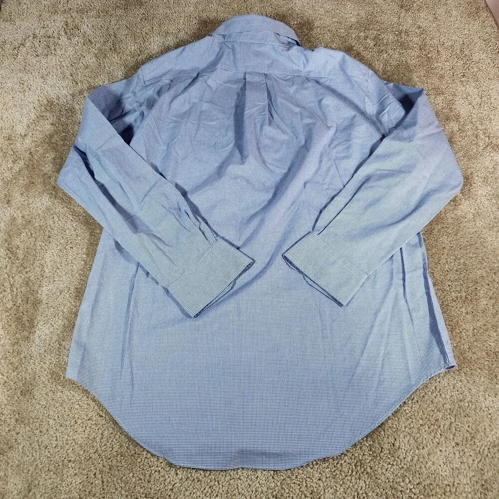 Lauren Ralph Lauren Mens Long Sleeve Shirt Non Iron Cotton Check 16(34-35) #281
